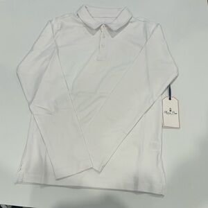 NWT Hayden Long Sleeve White Polo